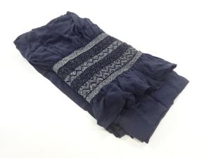 正絹　絞り亀甲模様男物兵児帯